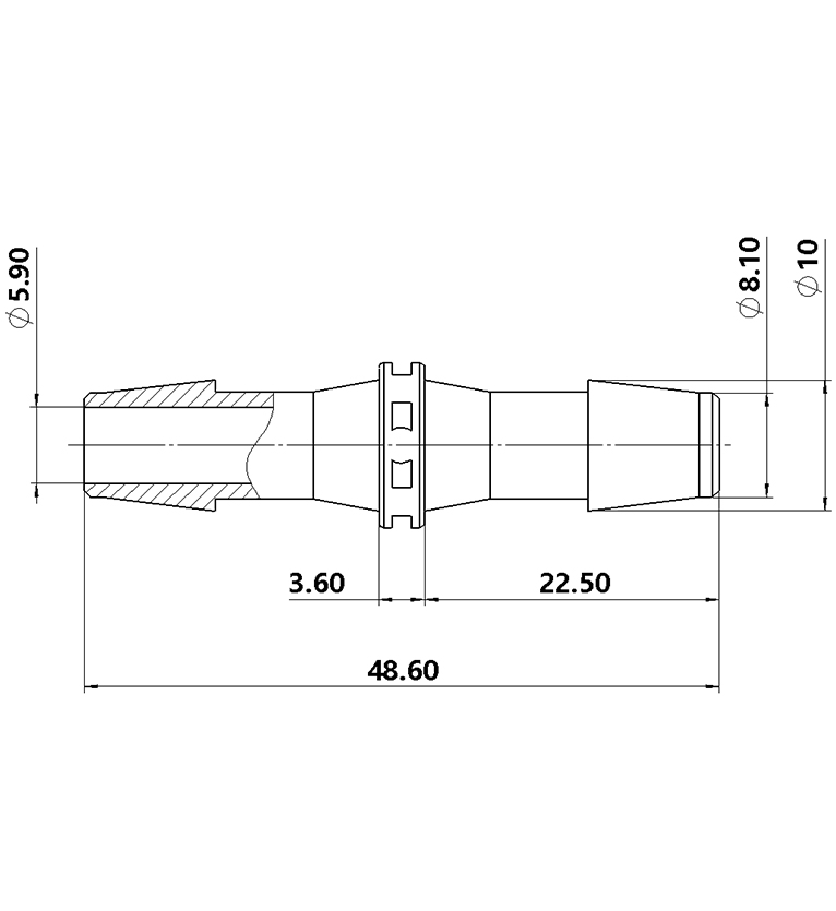 7.9mm（5/16英寸）直通接頭